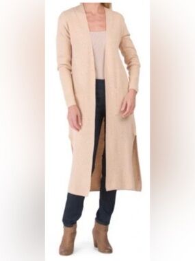 ruby moon Long Open Cardigan Duster Tan Orange Size XS Southwestern Loungewear